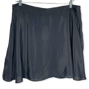 Modcloth Black Simplistic Skater Mini‎ Skirt Plus Size 2X NWT